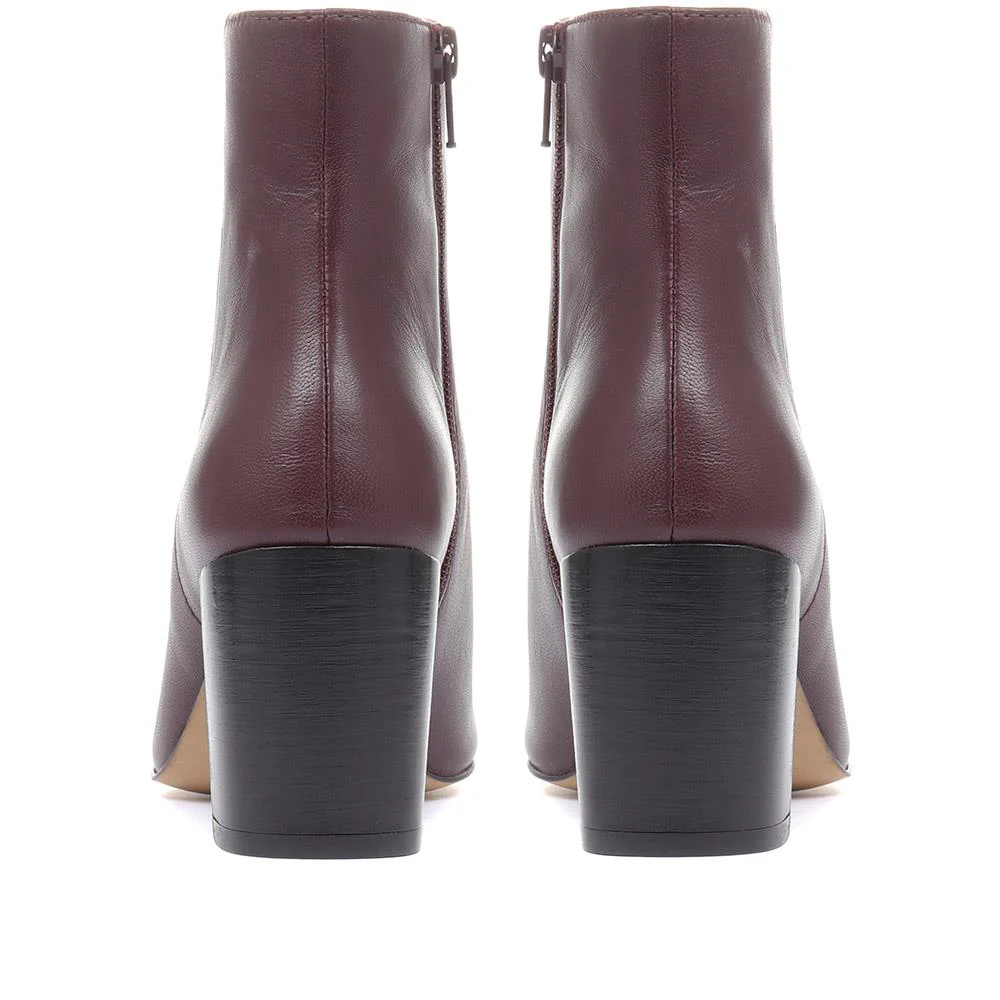 Neptune Heeled Ankle Boots - NEPTUNE3 / 319 206 - Burgundy - Image 3