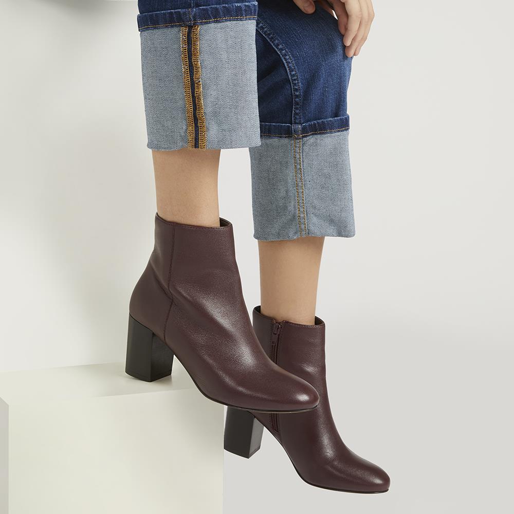 Neptune Heeled Ankle Boots - NEPTUNE3 / 319 206 - Burgundy - Image 5