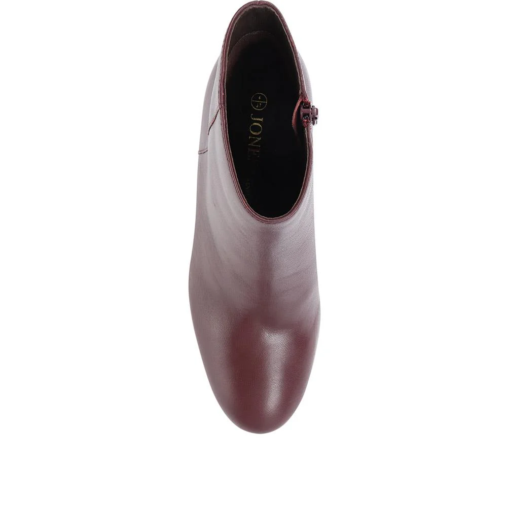 Neptune Heeled Ankle Boots - NEPTUNE3 / 319 206 - Burgundy - Image 7