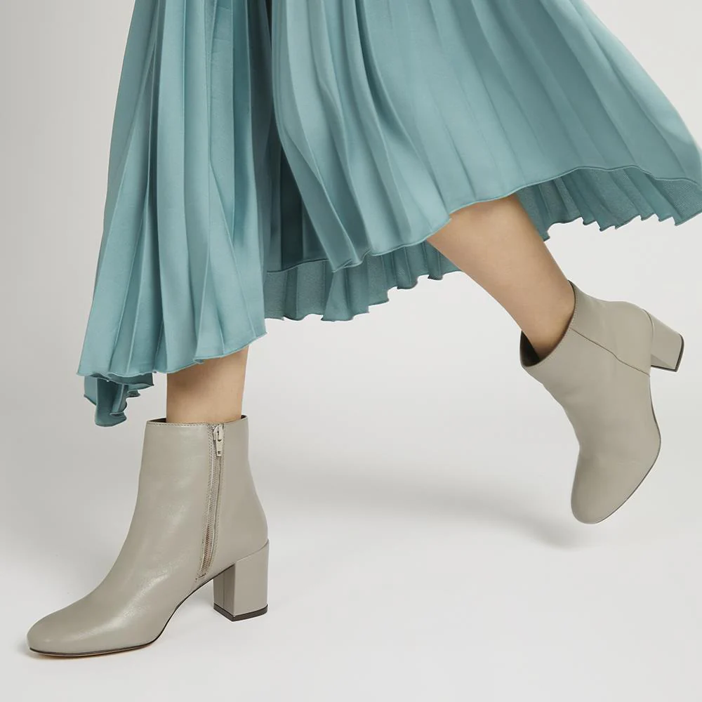 Neptune Heeled Ankle Boots - NEPTUNE3 / 319 206 - Mink - Image 5