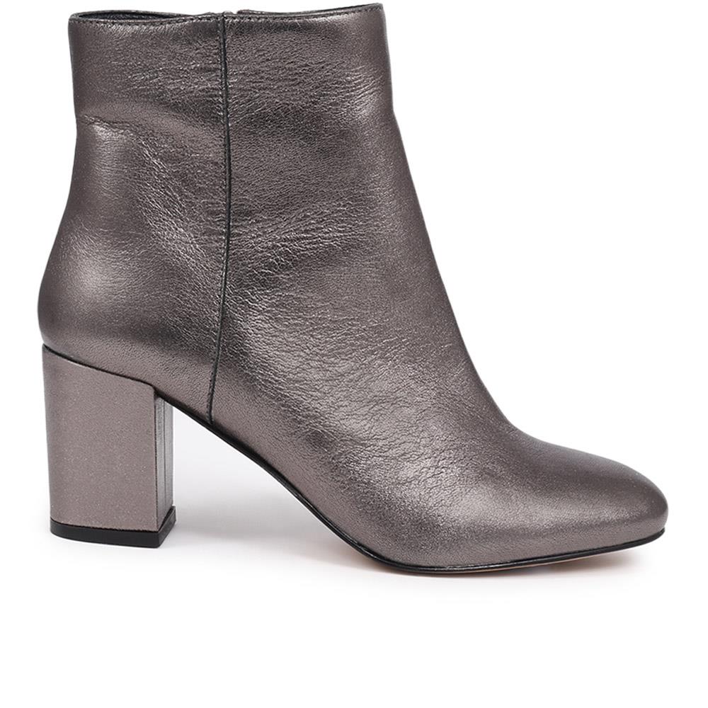 Neptune Heeled Ankle Boots - NEPTUNE3 / 319 206 - Pewter - Image 2