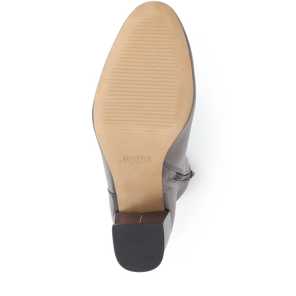 Neptune Heeled Ankle Boots - NEPTUNE3 / 319 206 - Pewter - Image 4