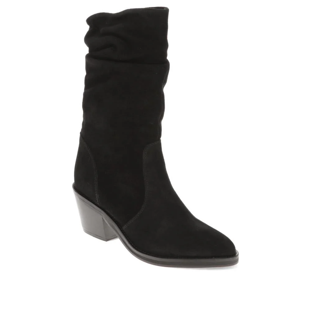 Nerine Calf-Length Boots - NERINE / 325 849 - Black