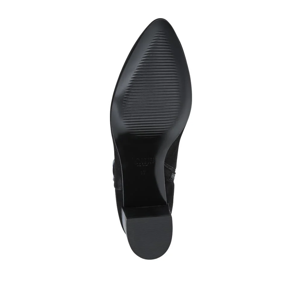 Nia Leather Buckle-Fasten Boots - NIA / 328 089 - Black Suede - Image 5