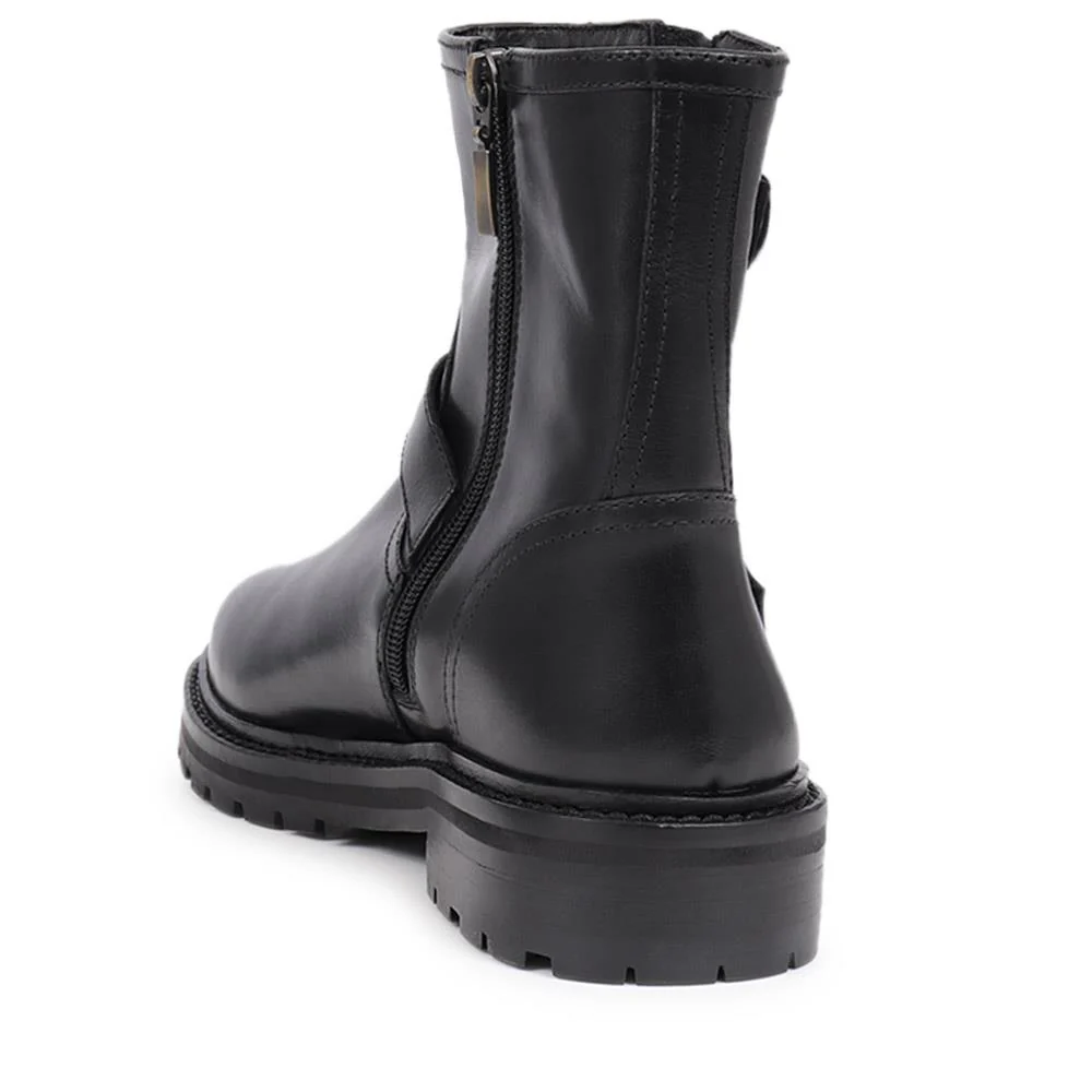 Noosa Chunky Biker Boots - NOOSA / 325 852 - Black - Image 3
