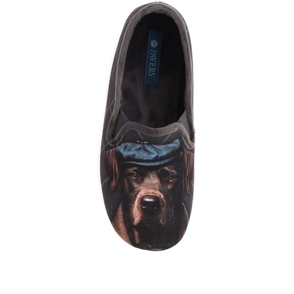 Novelty Dog Slippers - RELAX38011 / 324 743 - Grey Multi - Image 5