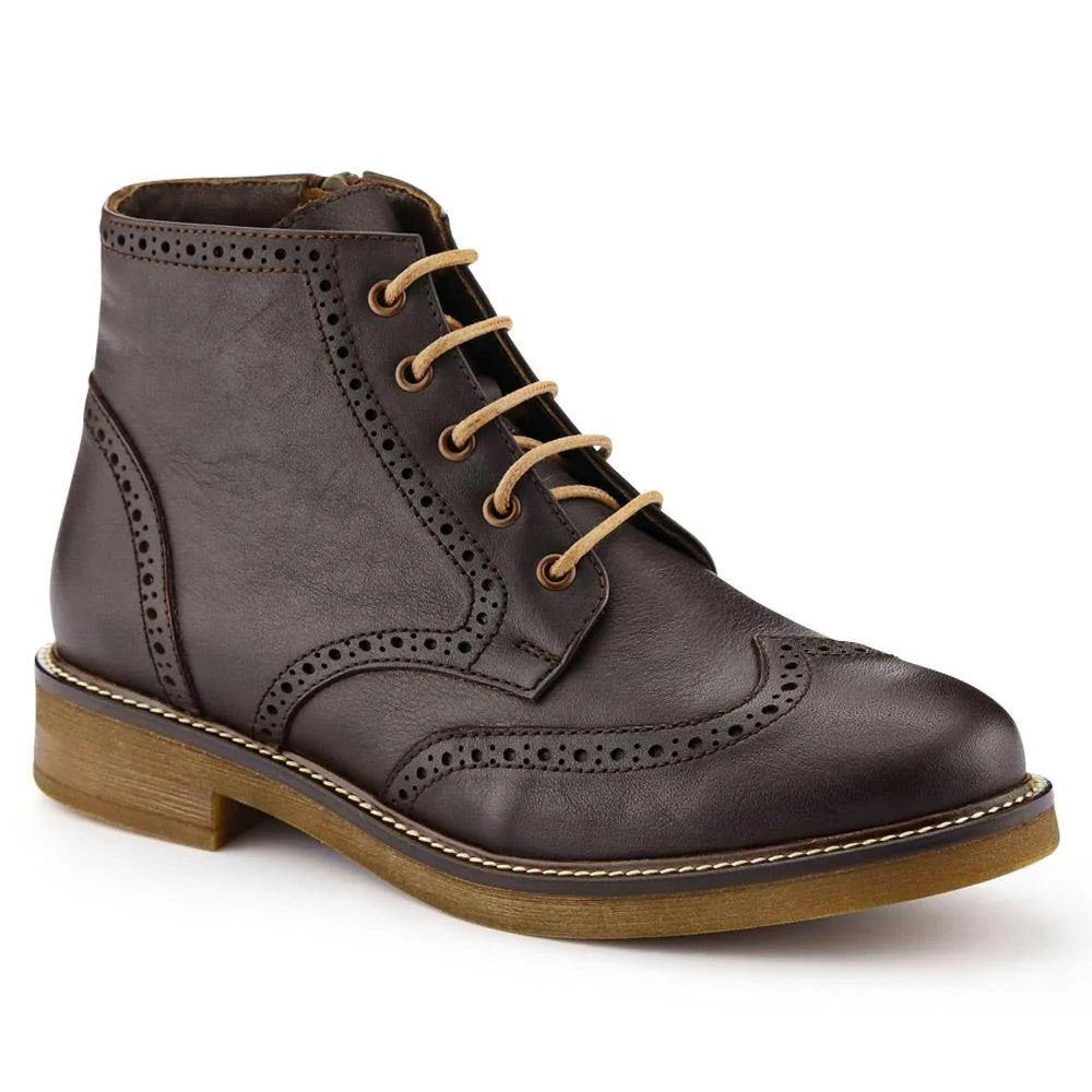 Novi Brogue Ankle Boots - NOVI / 325 941 - Brown