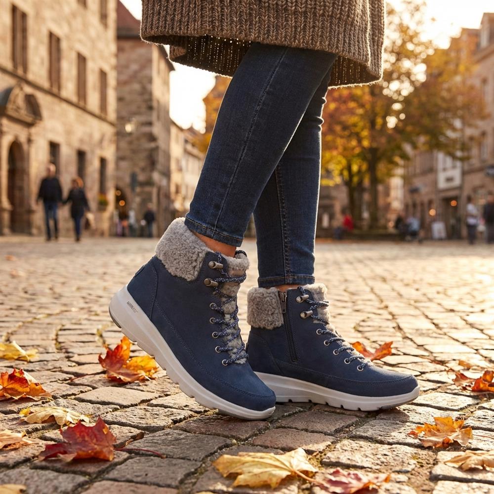 On The Go Glacial Ultra Woodland Boots - SKE34077 / 320 412 - Navy - Image 2
