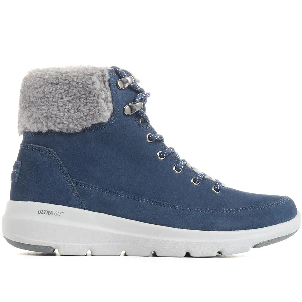On The Go Glacial Ultra Woodland Boots - SKE34077 / 320 412 - Navy - Image 3