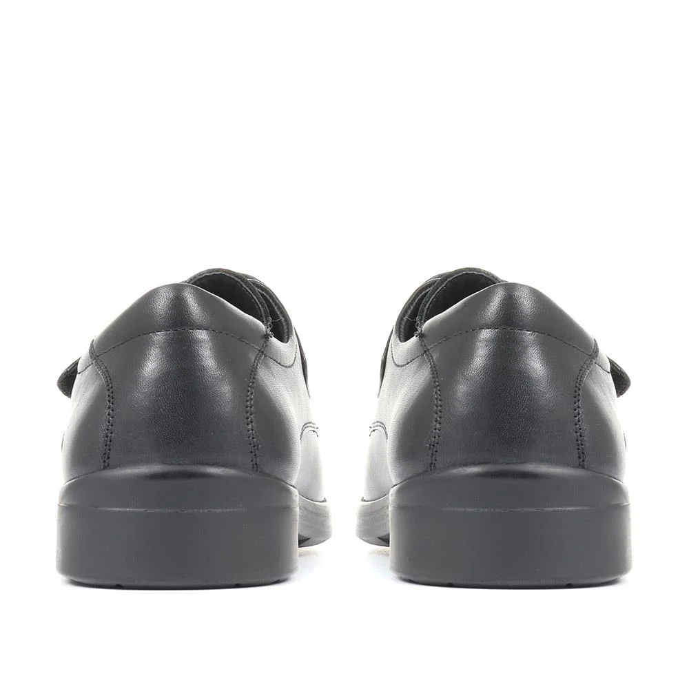 One-Touch Leather Shoes - KAMP1906 / 301 198 - Black - Image 3