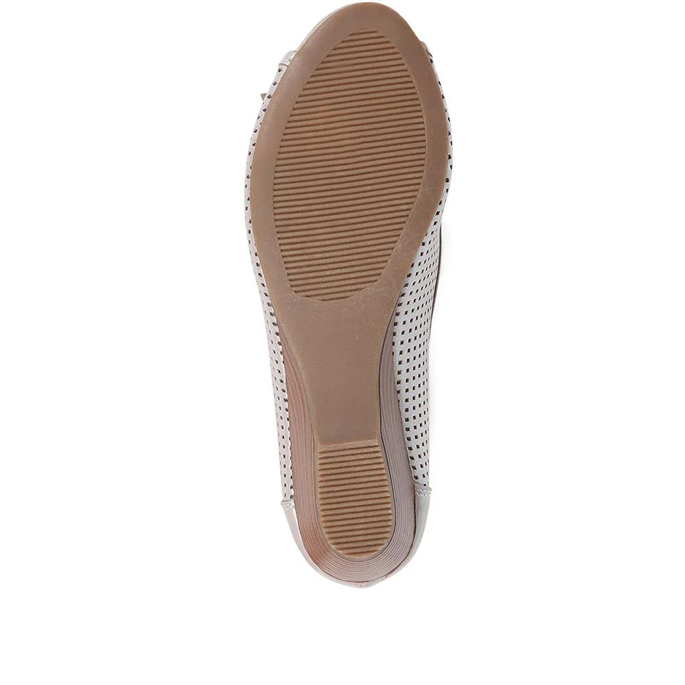 Open-Toed Pumps - SAND1900 / 135 753 - Metallic Shimmer - Image 5