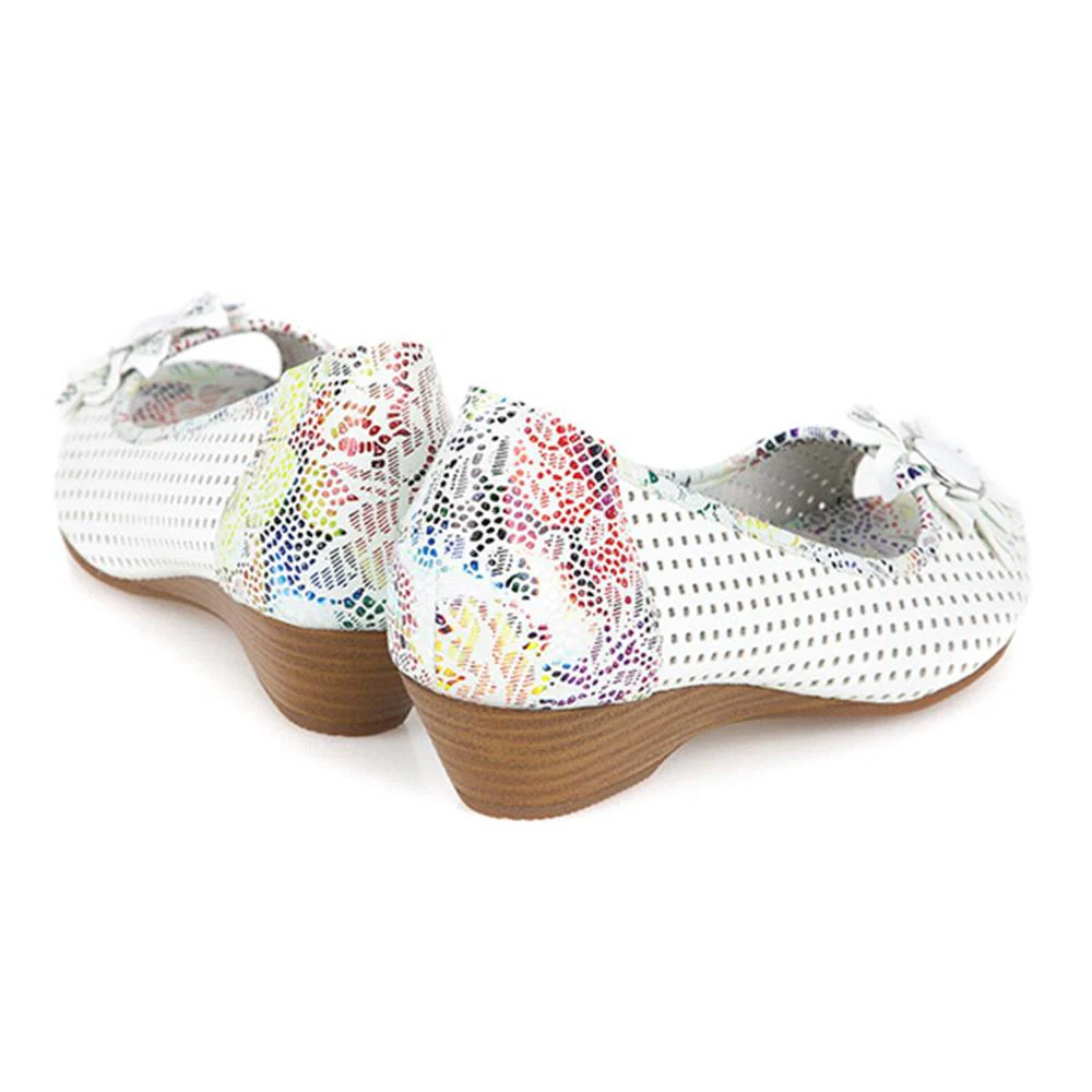 Open-Toed Pumps - SAND1900 / 135 753 - White Multi - Image 3