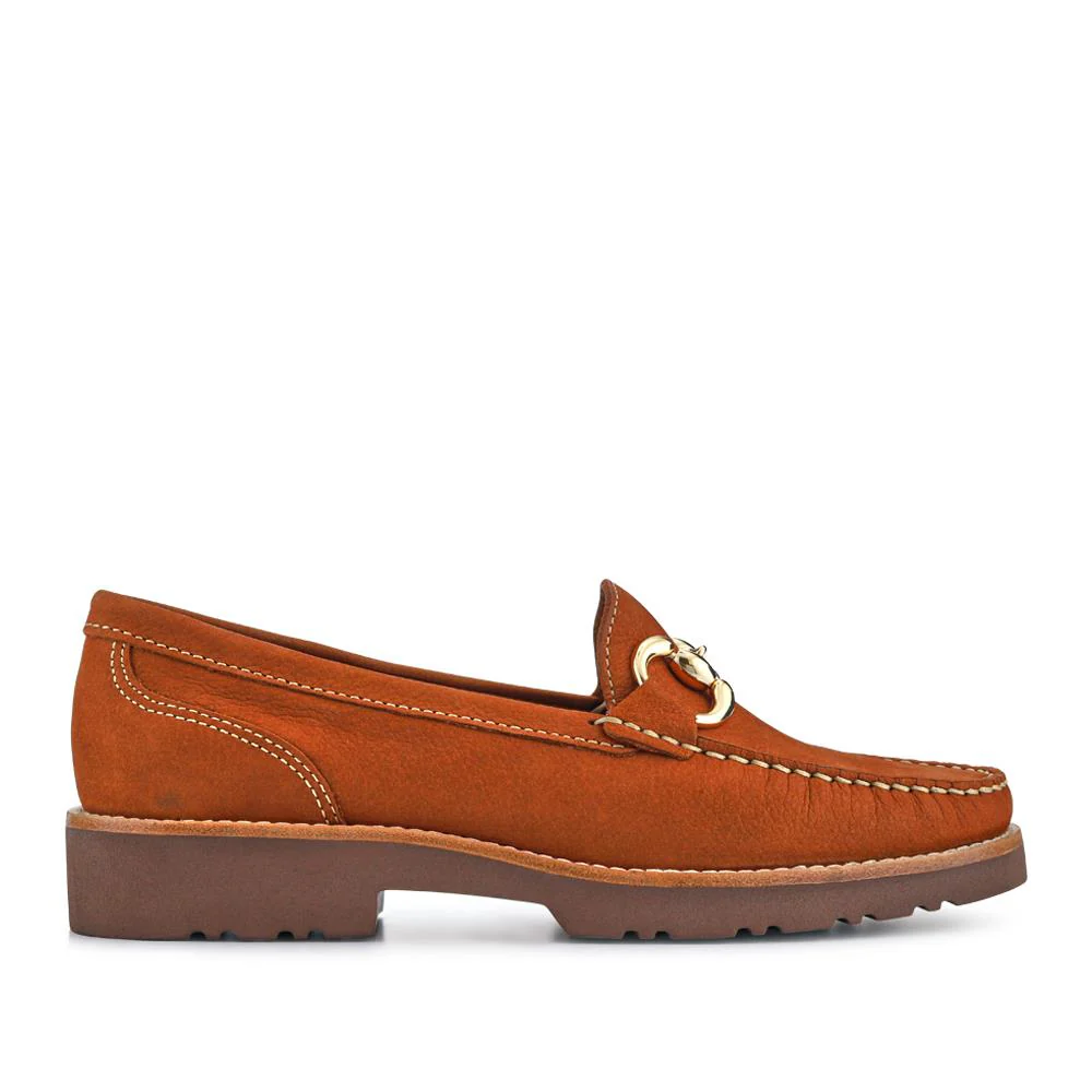 Orlana Leather Slip-On Moccasins - ORLANA / 327 593 - Tan - Image 2