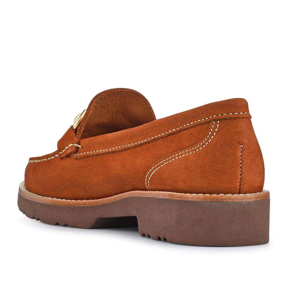 Orlana Leather Slip-On Moccasins - ORLANA / 327 593 - Tan - Image 3