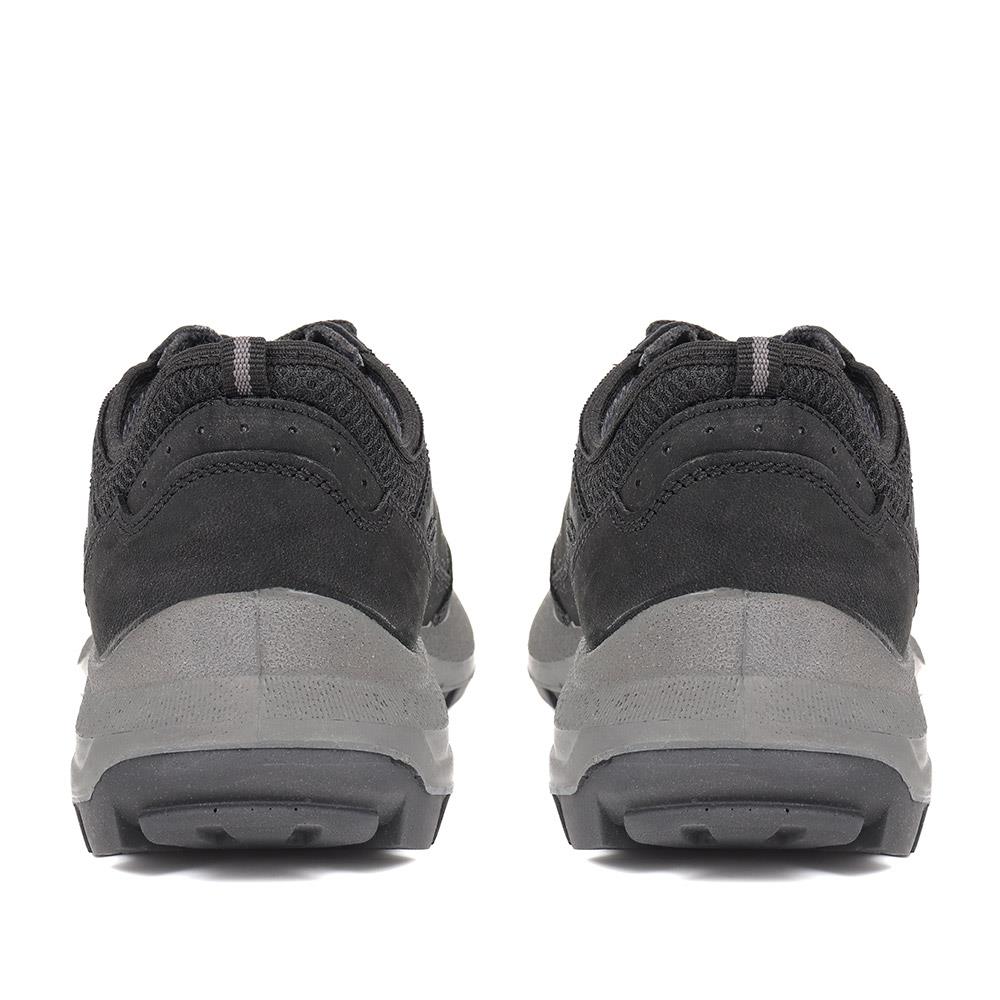 Outdoor Leather Lace-Up Shoes - DDIN37021 / 324 115 - Black - Image 3