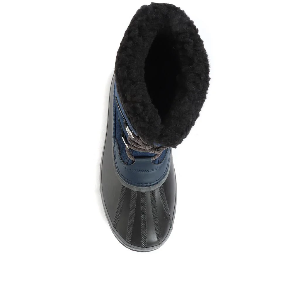 Pac Nylon Waterproof Boots - COLUM34508 / 320 421 - Navy - Image 4