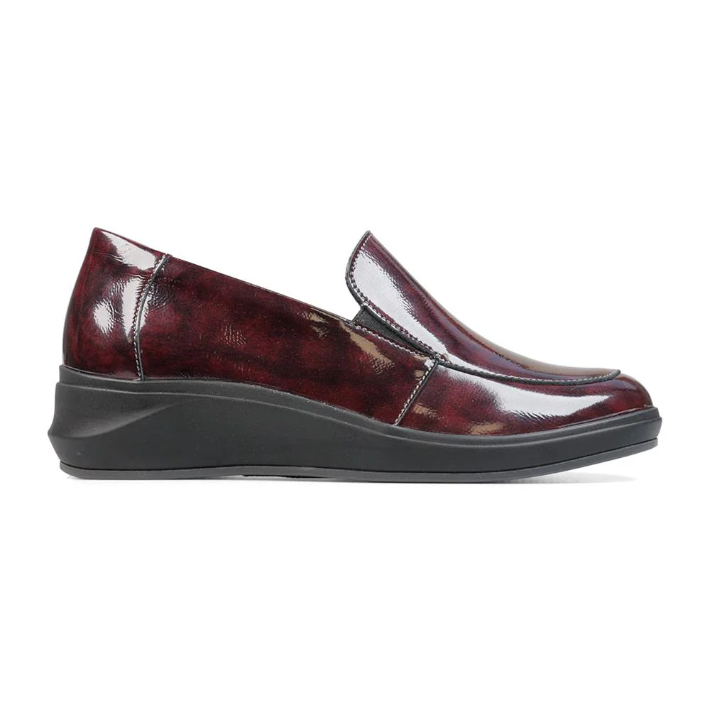 Padders Ladies Comfort 2E Fit - LEWES - Lewes / null - Burgundy Patent - Image 2