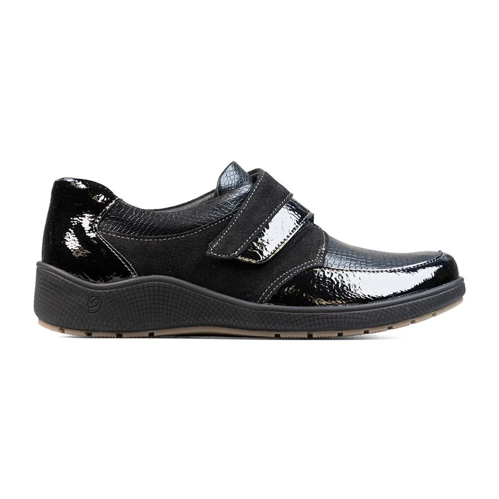 Padders Ladies Comfort 2E Fit - MALTBY - Maltby / null - Black Suede Combi - Image 2