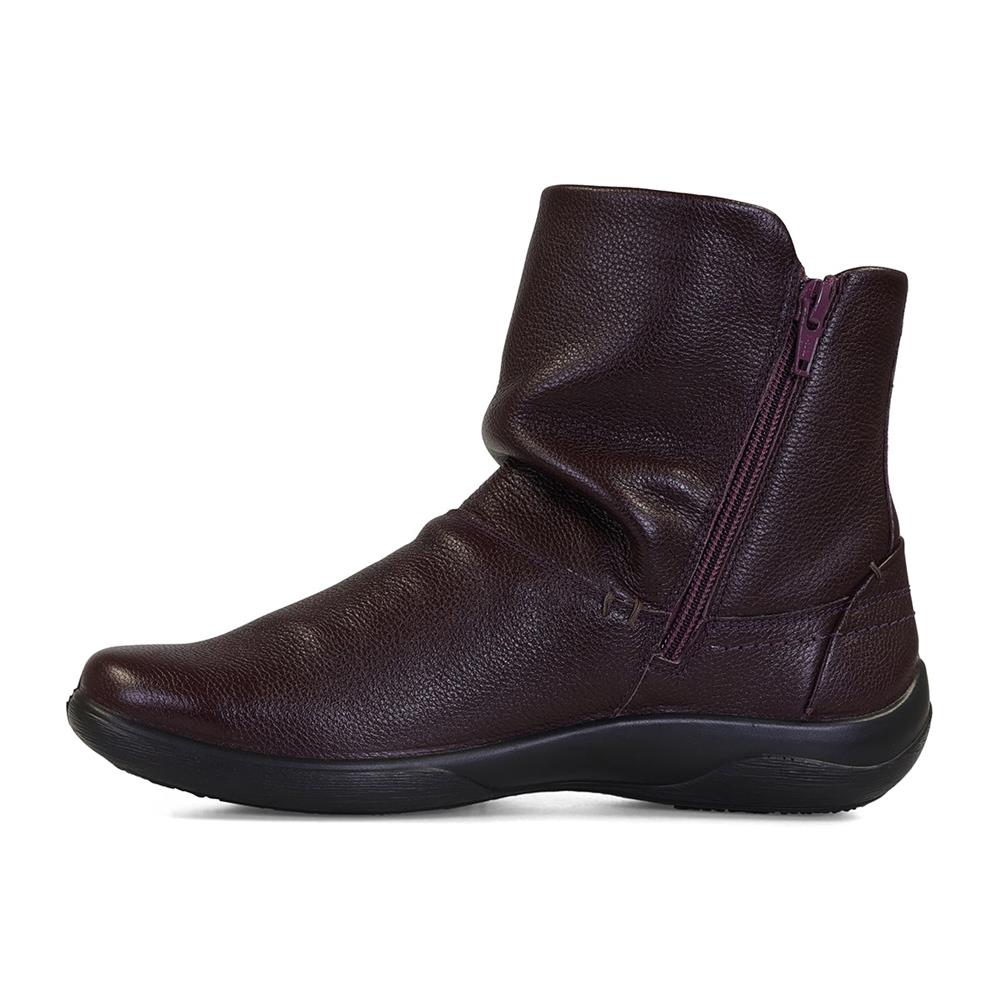 Padders Ladies Dual Fit Comfort 2E/3E - BEAU - Beau / null - Plum Leather - Image 4
