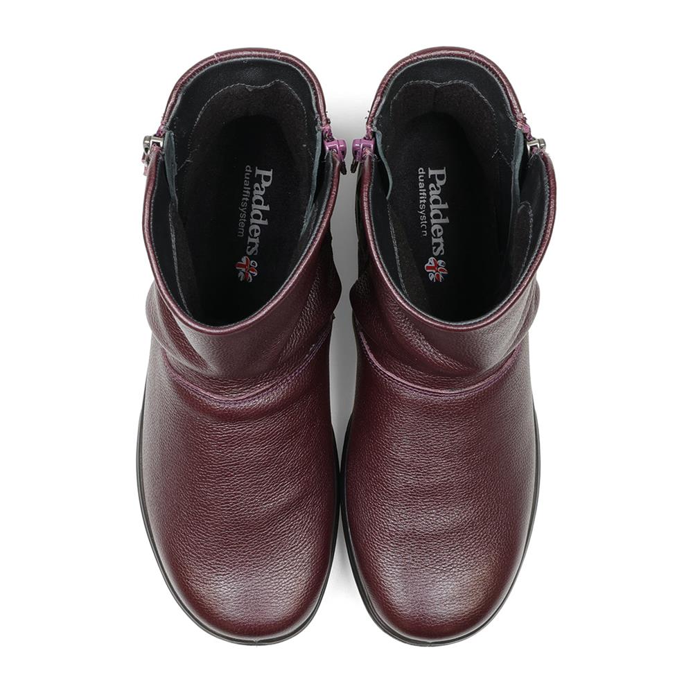 Padders Ladies Dual Fit Comfort 2E/3E - BEAU - Beau / null - Plum Leather - Image 5