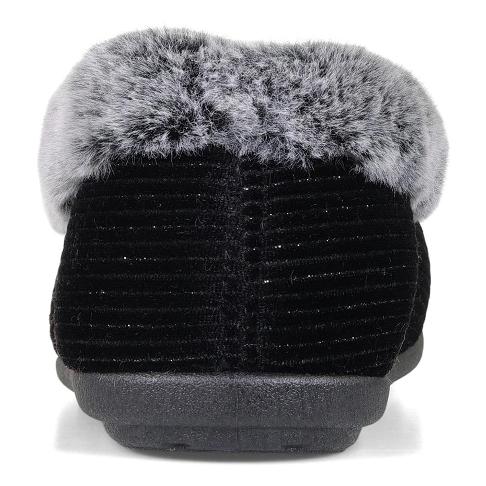 Padders Ladies Dual Fit Slippers 2E/3E - SHAE - Shae / null - BLACK SPARKLE CORD - Image 4