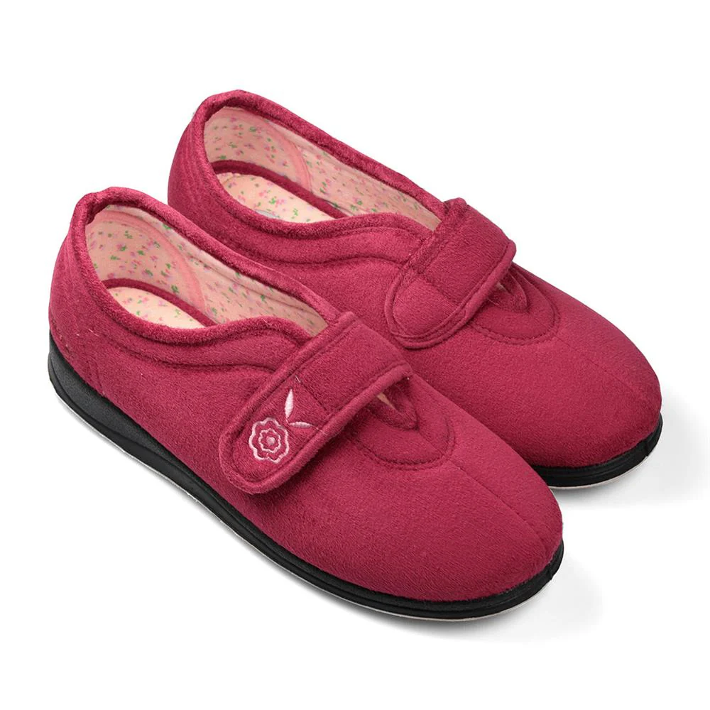 Padders Ladies Slippers 2E Fit Vulcanised - CAMILLA