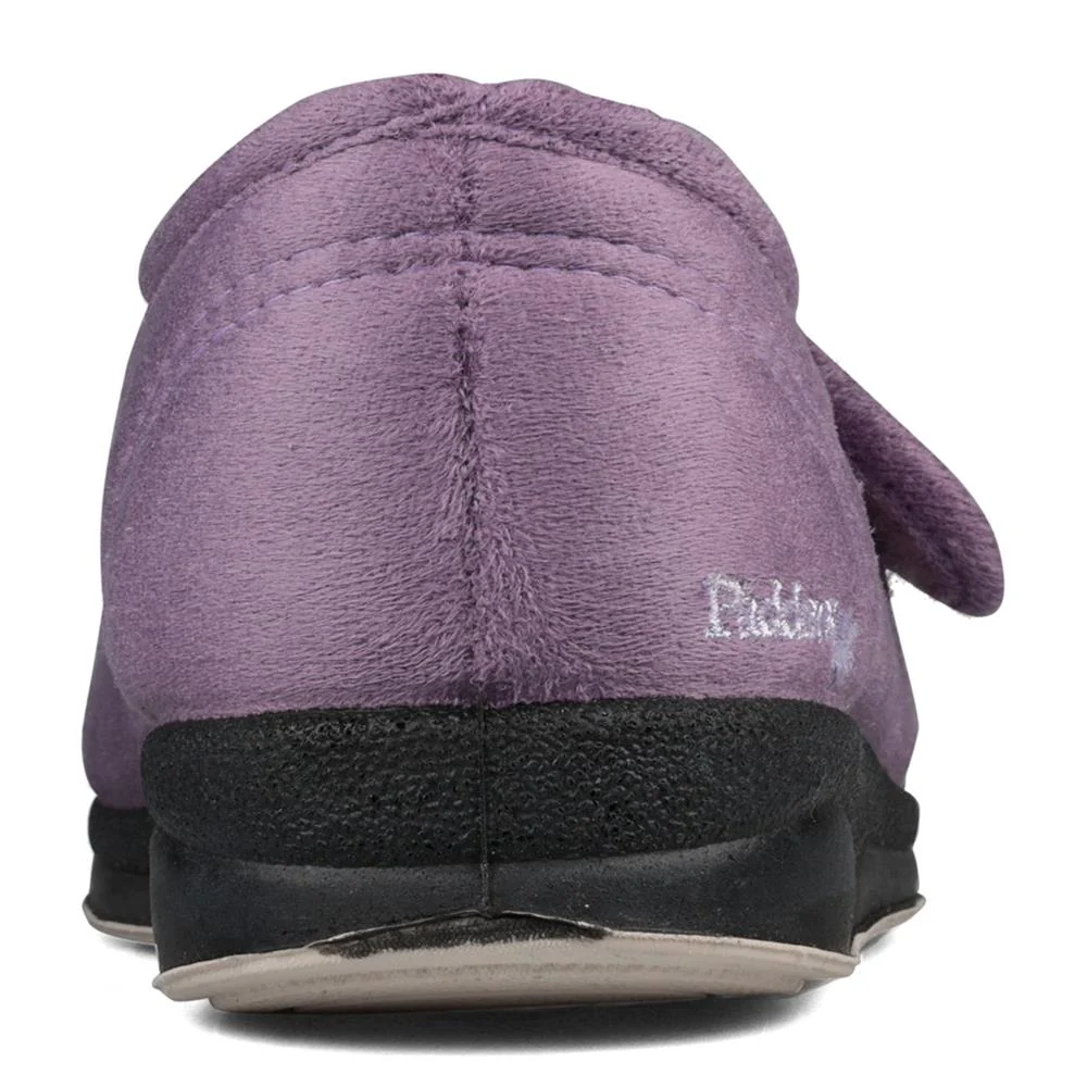 Padders Ladies Slippers 2E Fit Vulcanised - CAMILLA - Camilla / null - Lavender - Image 4
