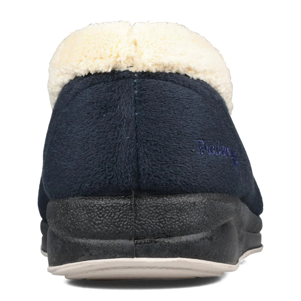 Padders Ladies Slippers 2E Fit Vulcanised - CARMEN - Carmen / null - Navy - Image 4
