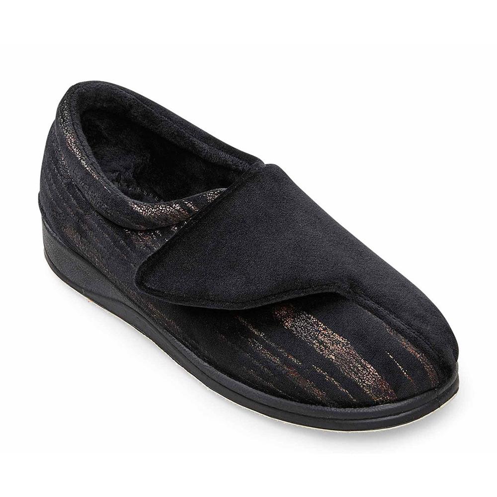 Padders Ladies Slippers 2E Fit Vulcanised - HUG - Image 2