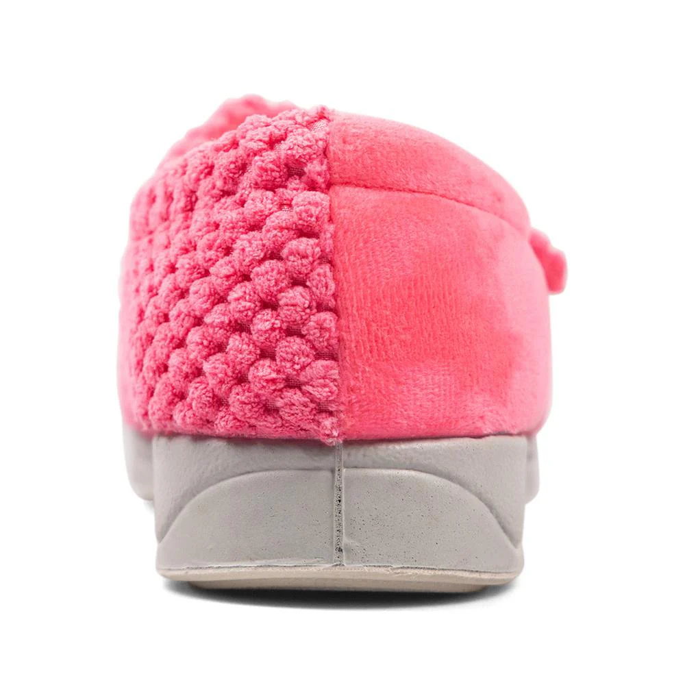 Padders Ladies Slippers 2E Fit Vulcanised - HUG - Hug / null - Pink-Multi - Image 4