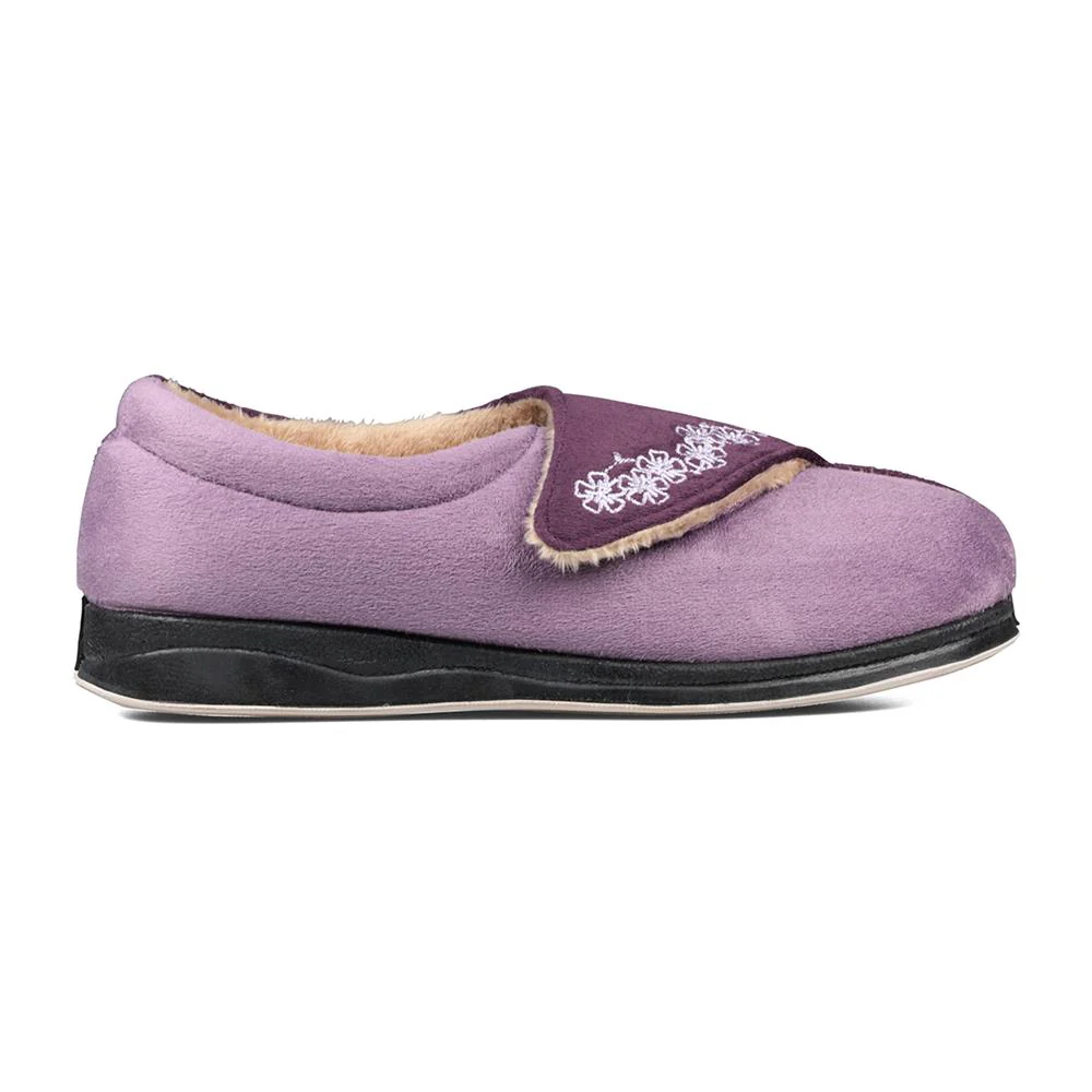 Padders Ladies Slippers 2E Fit Vulcanised - HUG - Image 3