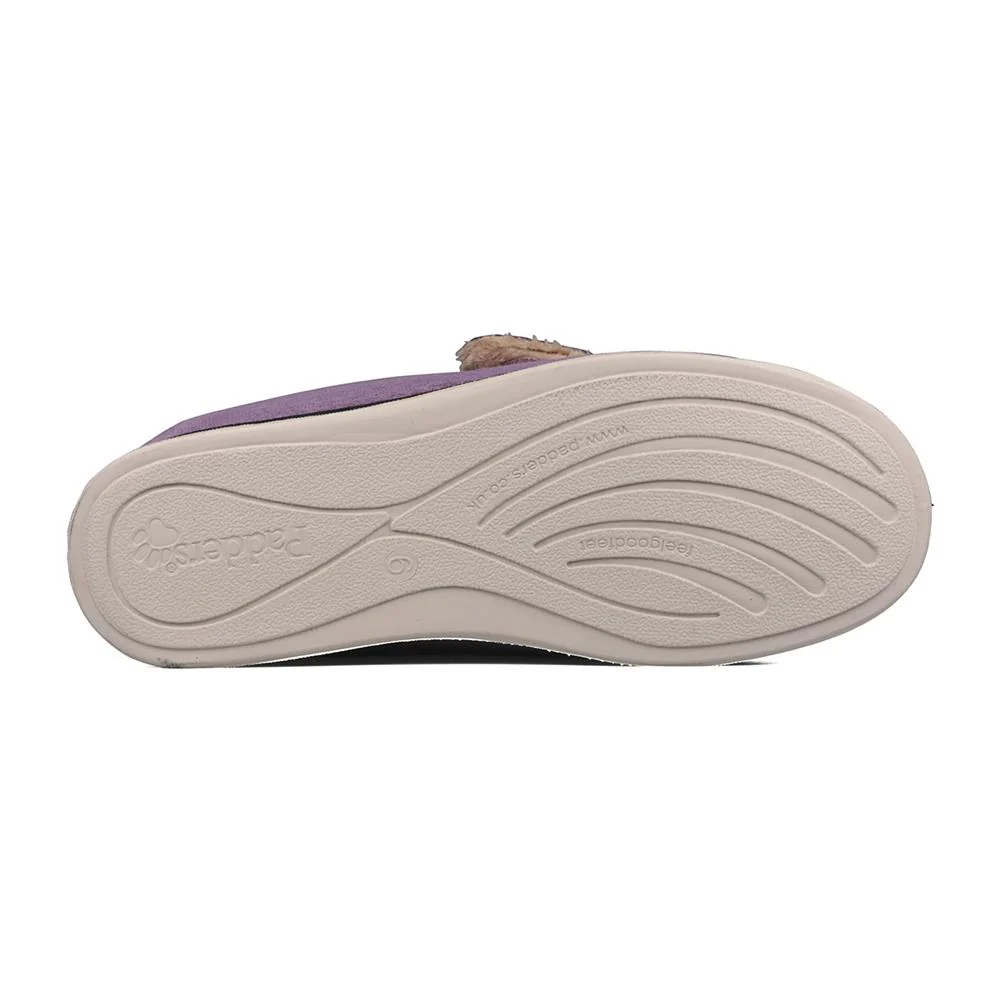 Padders Ladies Slippers 2E Fit Vulcanised - HUG - Hug / null - Purple Combi - Image 6