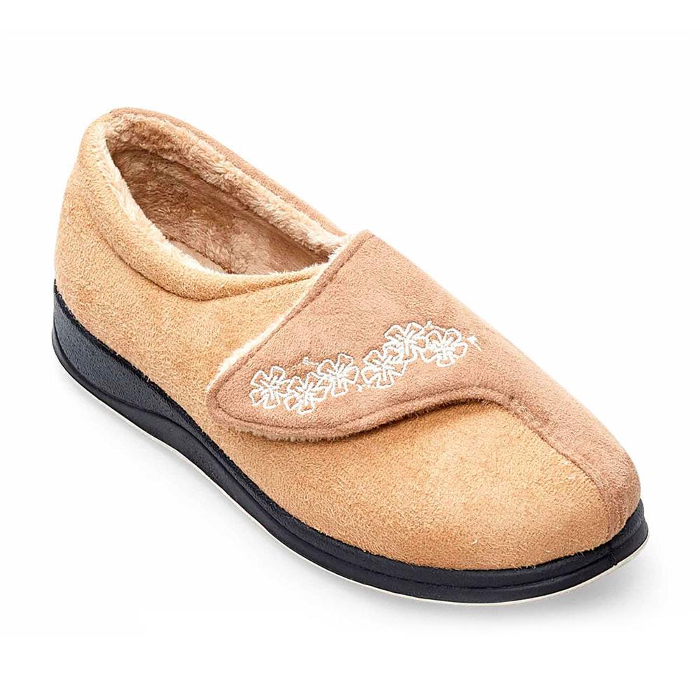 Padders Ladies Slippers 2E Fit Vulcanised - HUG