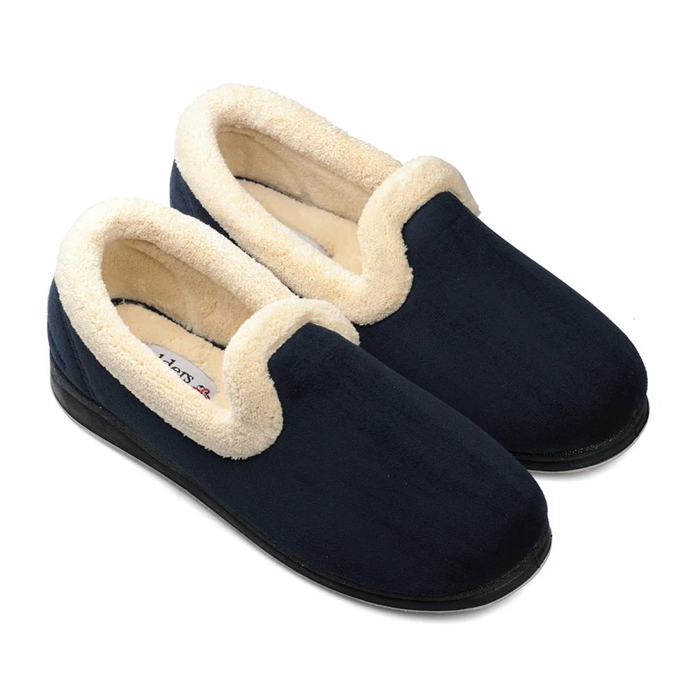 Padders Ladies Slippers 2E Fit Vulcanised - REPOSE - Repose / null - Navy