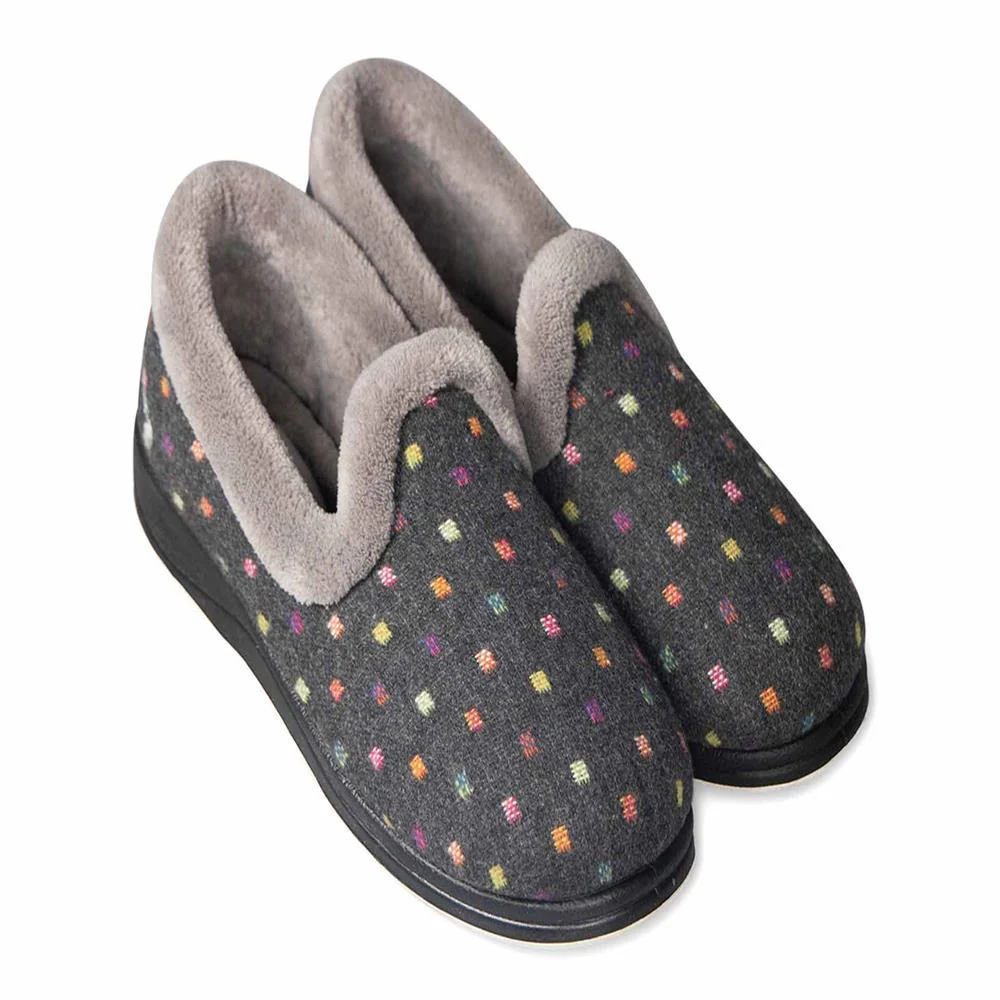 Padders Ladies Slippers 2E Fit Vulcanised - REPOSE - Image 2