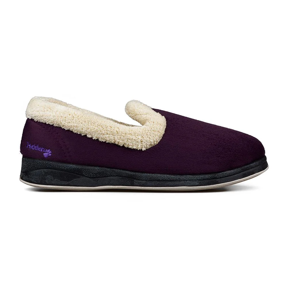 Padders Ladies Slippers 2E Fit Vulcanised - REPOSE - Repose / null - Lilac/Wisteria - Image 2