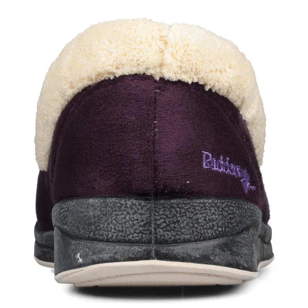 Padders Ladies Slippers 2E Fit Vulcanised - REPOSE - Repose / null - Lilac/Wisteria - Image 4