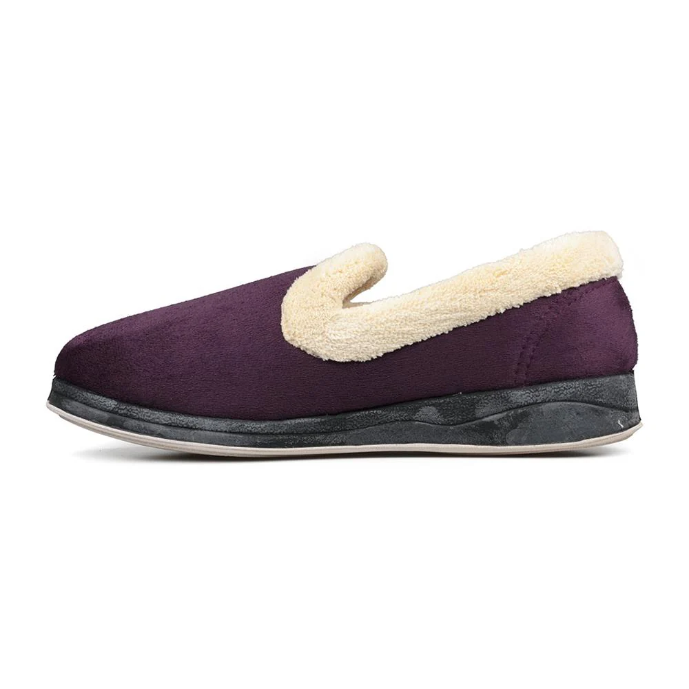 Padders Ladies Slippers 2E Fit Vulcanised - REPOSE - Repose / null - Lilac/Wisteria - Image 5