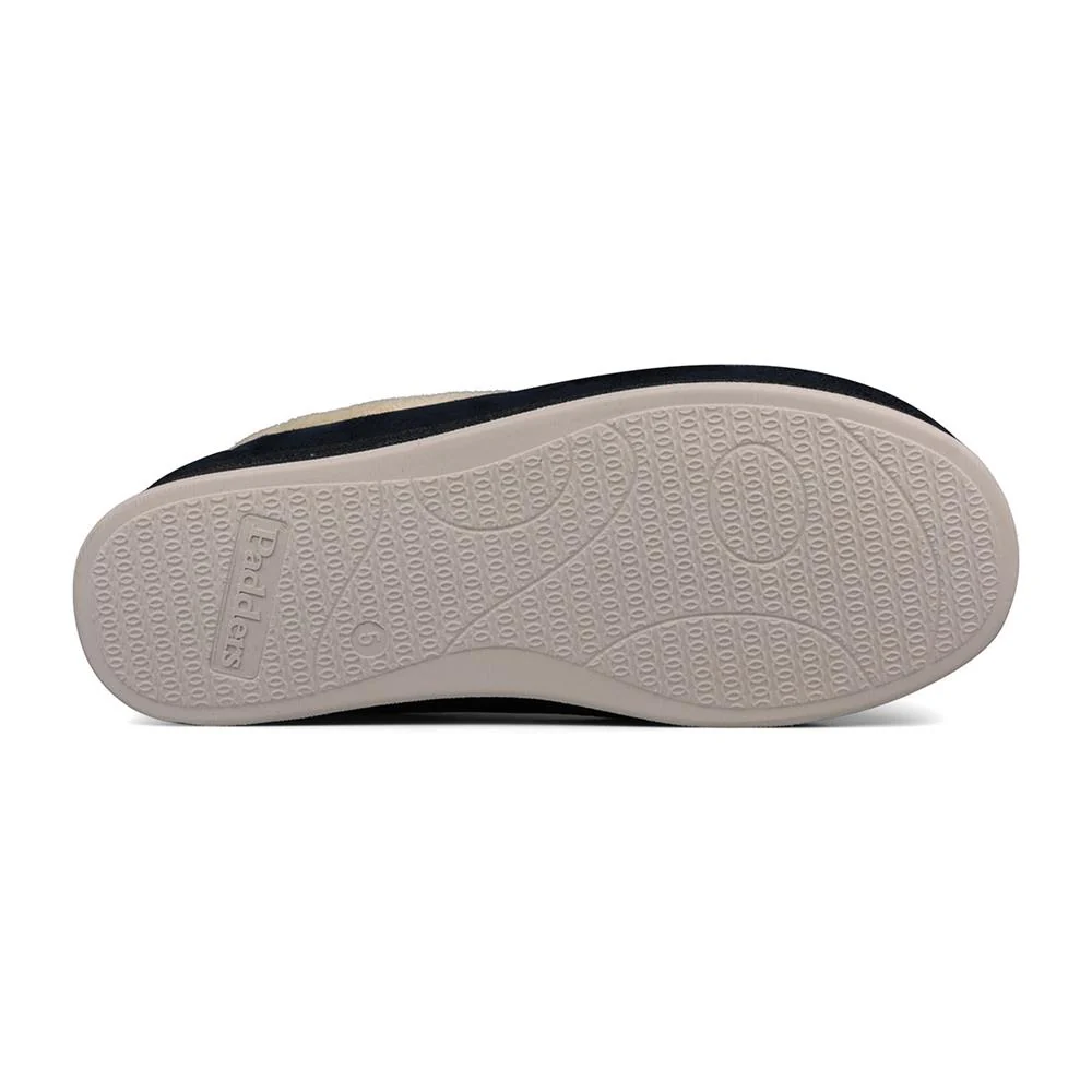 Padders Ladies Slippers 2E Fit Vulcanised - REPOSE - Repose / null - Navy - Image 3