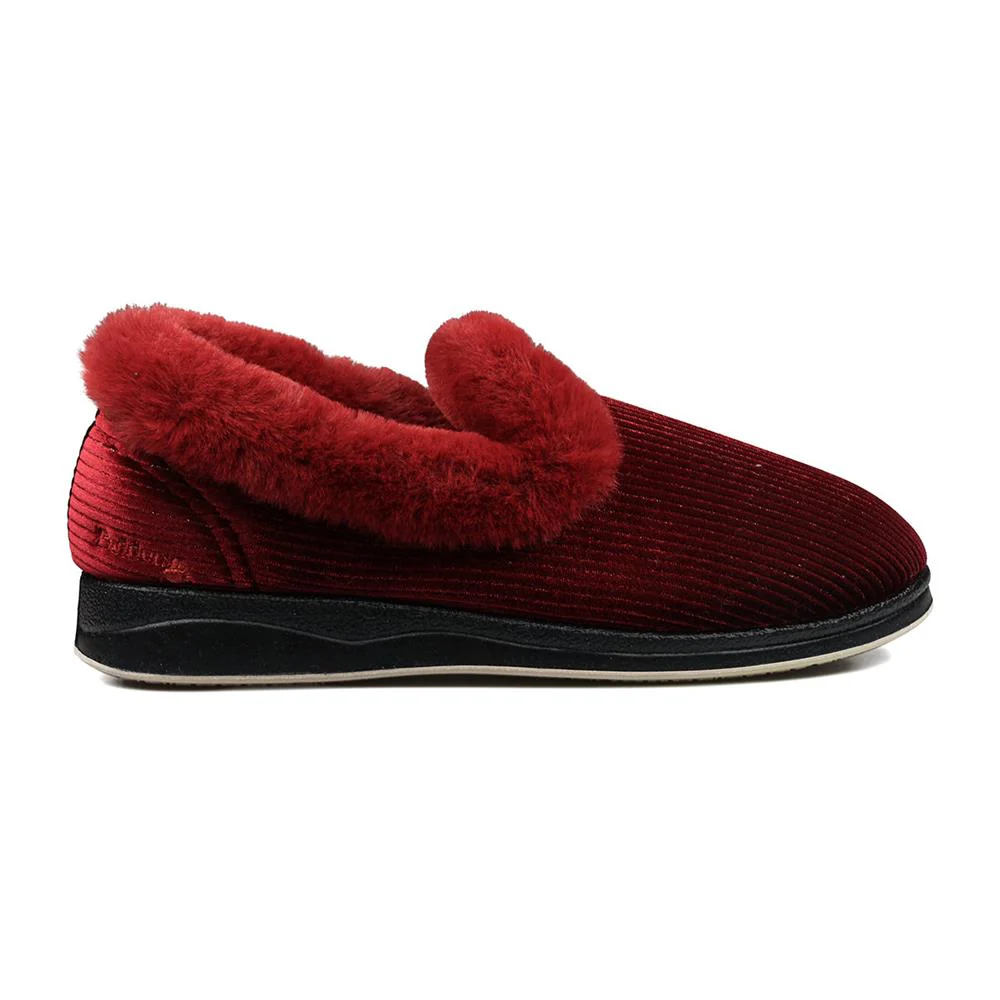 Padders Ladies Slippers 2E Fit Vulcanised - REPOSE