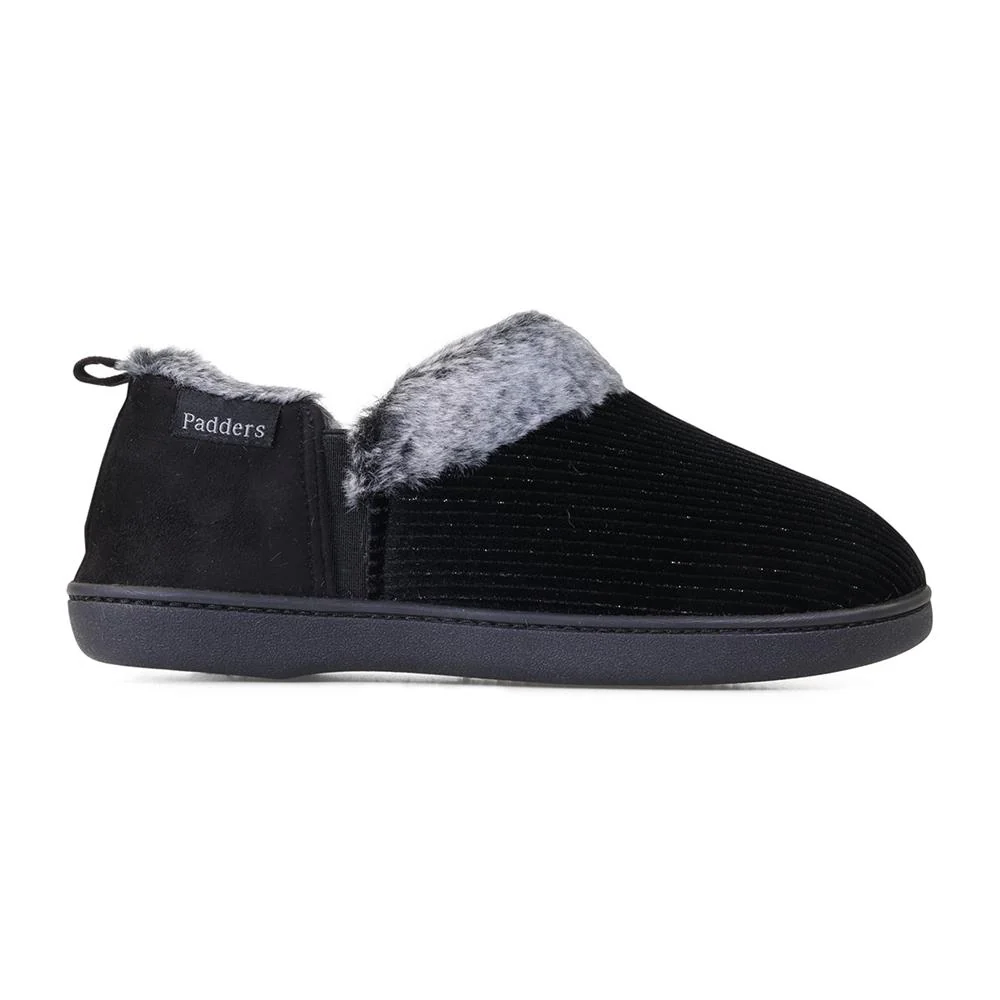 Padders Ladies Slippers 2E Side Stitched Washable - DORA