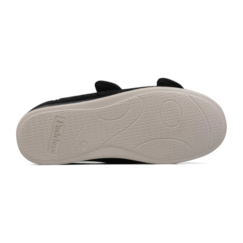 Padders + Ladies Slippers Dual Fit 4E/6E & 6E - LYDIAX - LydiaX / null - BLACK SPARKLE CORD - Image 2