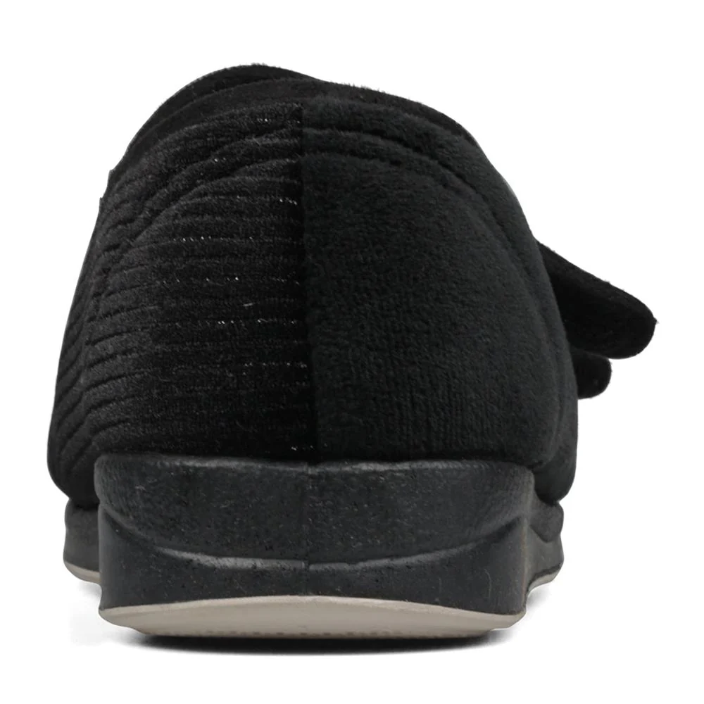 Padders + Ladies Slippers Dual Fit 4E/6E & 6E - LYDIAX - LydiaX / null - BLACK SPARKLE CORD - Image 3