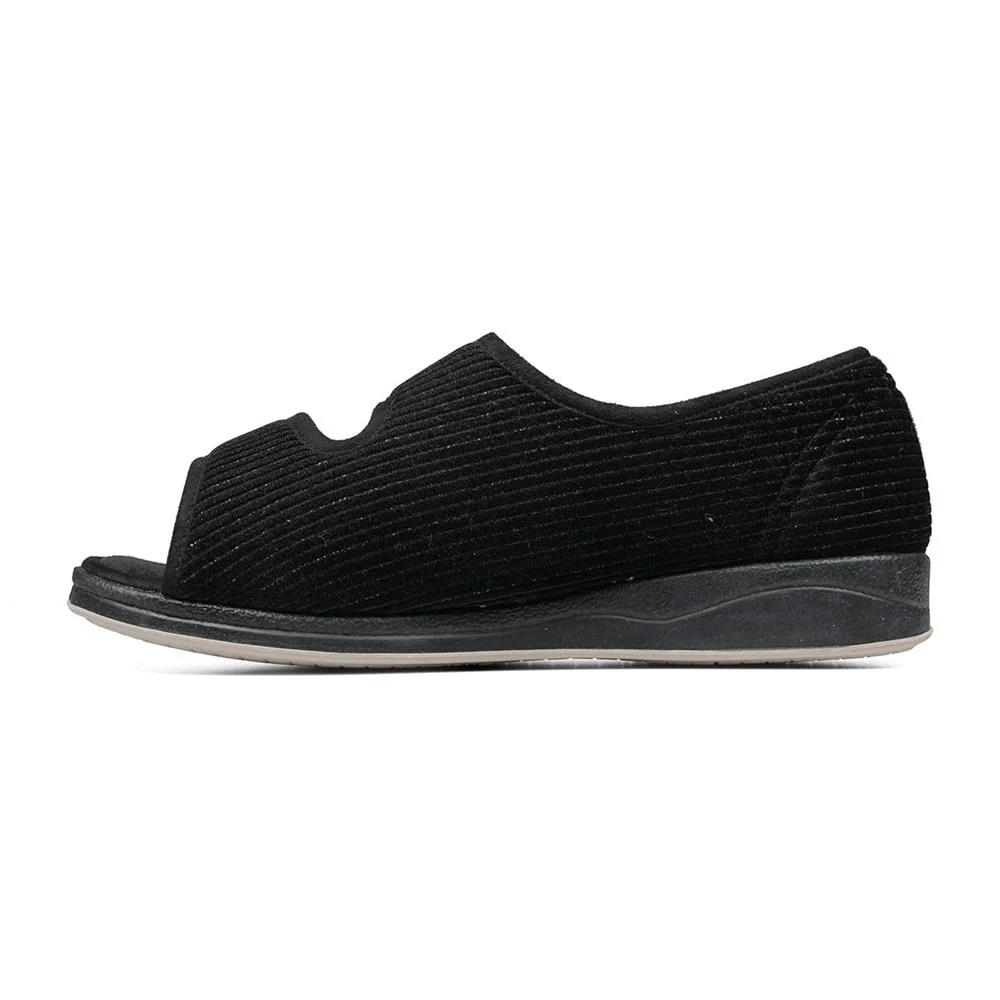 Padders + Ladies Slippers Dual Fit 4E/6E & 6E - LYDIAX - LydiaX / null - BLACK SPARKLE CORD - Image 4
