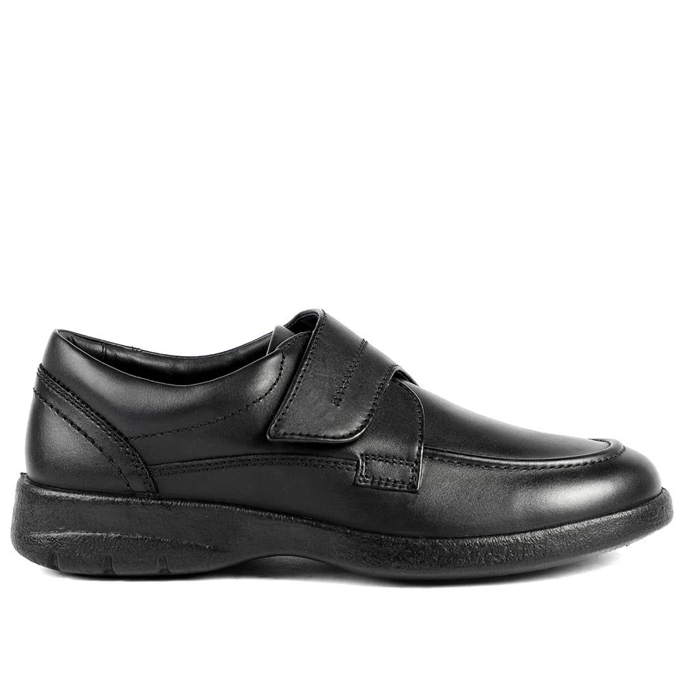 Padders Leather Adjustable Fastening Monk Shoes - GOOD42502 / 328 849 - Black - Image 2