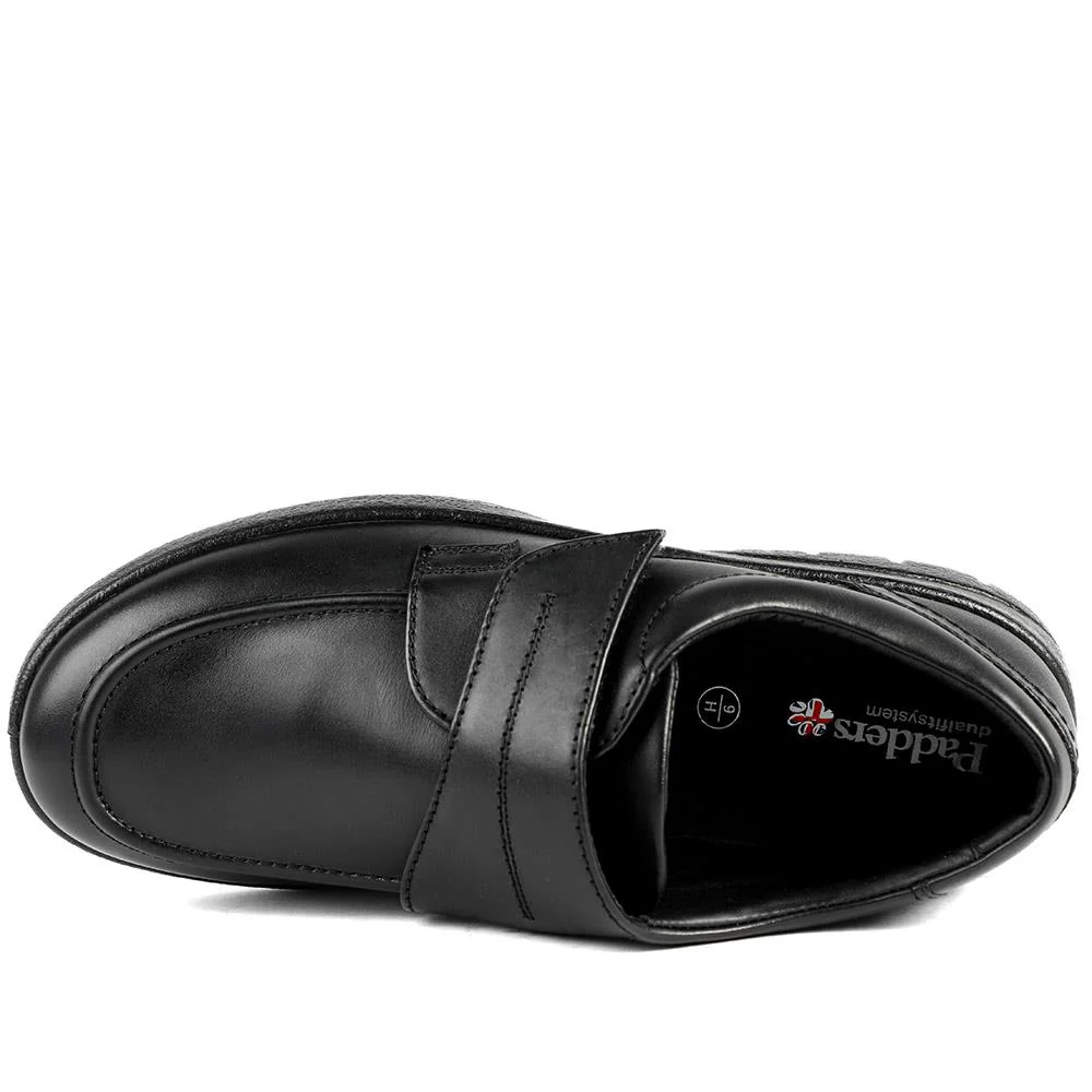 Padders Leather Adjustable Fastening Monk Shoes - GOOD42502 / 328 849 - Black - Image 4