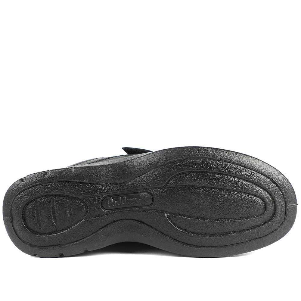 Padders Leather Adjustable Fastening Monk Shoes - GOOD42502 / 328 849 - Black - Image 5