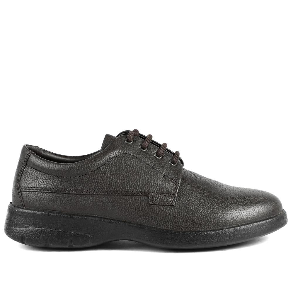 Padders Leather Lace Up Casual Shoes - GOOD42503 / 328 850 - Brown - Image 2