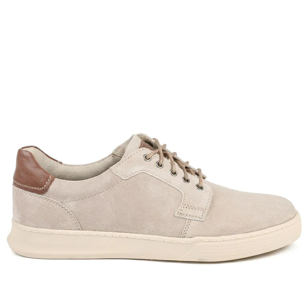 Padders Leather Lace Up Casual Shoes - PADPARK43503 / 328 923 - Sand - Image 2