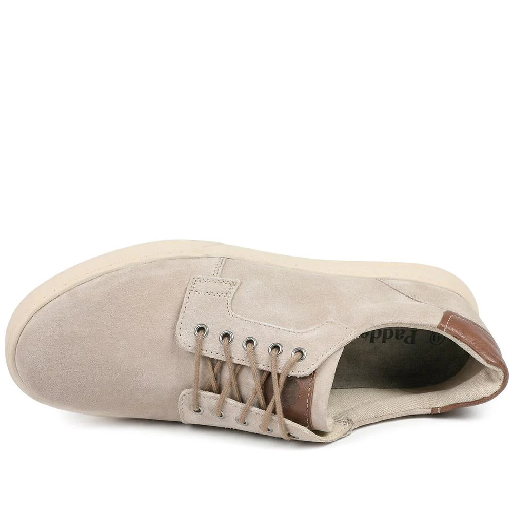 Padders Leather Lace Up Casual Shoes - PADPARK43503 / 328 923 - Sand - Image 4